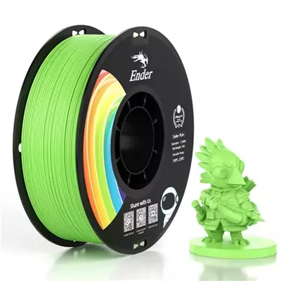CREALİTY ENDER PLA+ FİLAMENT ELMA YEŞİLİ 1.75MM 1KG