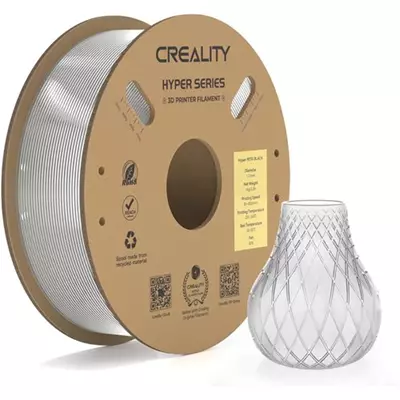 CREALİTY HYPER PETG ŞEFFAF FİLAMENT 1.75MM 1KG