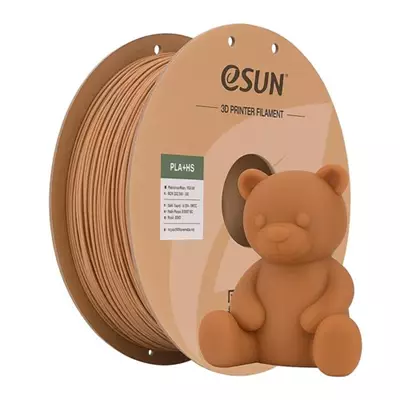ESUN PLA+HS AÇIK KAHVERENGİ KARTON MAKARALI FİLAMENT 1.75MM 1KG - YÜKSEK HIZ UYUMLU PLA+