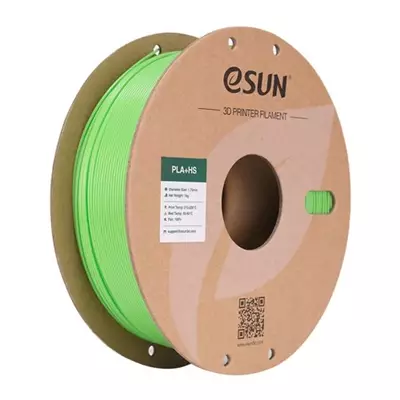 ESUN PLA+HS AÇIK YEŞİL KARTON MAKARALI FİLAMENT 1.75MM 1KG - YÜKSEK HIZ UYUMLU PLA+