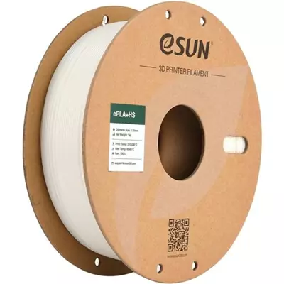 ESUN PLA+HS BEYAZ KARTON MAKARALI FİLAMENT 1.75MM 1KG - YÜKSEK HIZ UYUMLU PLA+