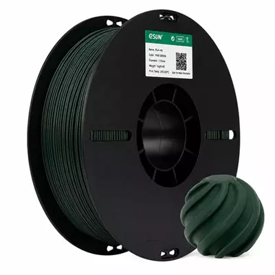 ESUN PLA+HS ÇAM YEŞİLİ FİLAMENT 1.75MM 1KG PLASTİK MAKARA HIZLI