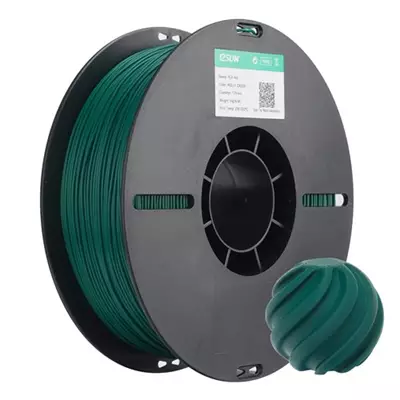 ESUN PLA+HS HOLLY GREEN FİLAMENT 1.75MM 1KG PLASTİK MAKARA HIZLI