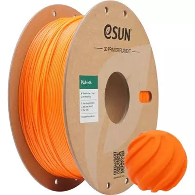 ESUN PLA+HS MERCAN TURUNCU KARTON MAKARALI FİLAMENT 1.75MM 1KG - YÜKSEK HIZ UYUMLU PLA+