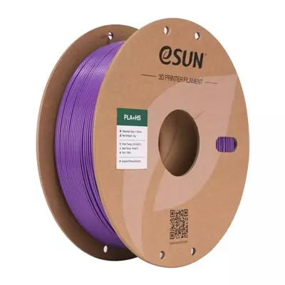 ESUN PLA+HS MOR KARTON MAKARALI FİLAMENT 1.75MM 1KG - YÜKSEK HIZ UYUMLU PLA+