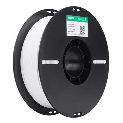 ESUN PLA+HS SOĞUK BEYAZ 1.75MM FİLAMENT, YÜKSEK HIZLI BASKIYA UYGUN YAPISI, PARLAK BEYAZ TONU VE GÜÇ