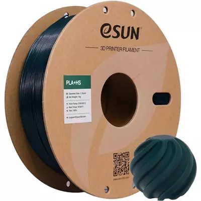 ESUN PLA+HS YEŞİL KARTON MAKARALI FİLAMENT 1.75MM 1KG - YÜKSEK HIZ UYUMLU PLA+