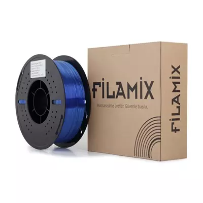 FİLAMİX HYPER PETG ŞEFFAF MAVİ FİLAMENT 1.75MM 1KG PLASTİK MAKARA
