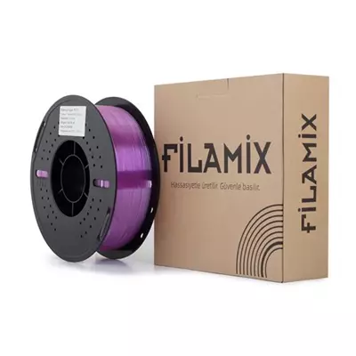 FİLAMİX HYPER PETG ŞEFFAF MOR FİLAMENT 1.75MM 1KG PLASTİK MAKARA