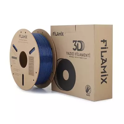 FİLAMİX PETG SPARKLİNG MAVİ FİLAMENT 1.75MM 1KG SİMLİ PARLAK GÖRÜNÜM