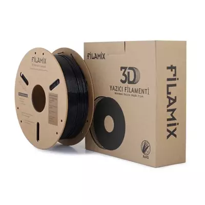 Filamix Petg Sparkling Siyah Filament 1.75mm 1kg Simli Parlak Görünüm