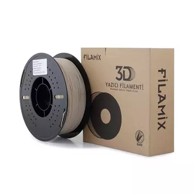 FİLAMİX PLA+ AÇIK KAHVERENGİ (BEJ TON) FİLAMENT 1.75MM 1KG - PLASTİK MAKARA AMS UYUMLU 50-300MM/S 3D YAZICI FİLAMENTİ