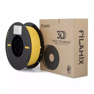 FİLAMİX PLA MAT SARI FİLAMENT 1.75MM 1KG MAT YÜZEY KALİTESİ
