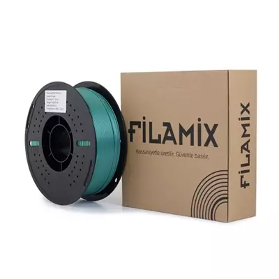 FİLAMİX PLA METALLİC YEŞİL FİLAMENT 1.75MM 1KG METALİK GÖRÜNÜM