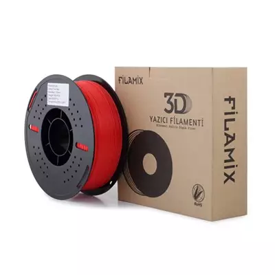 FİLAMİX PLA+ SAF KIRMIZI FİLAMENT 1.75MM 1KG