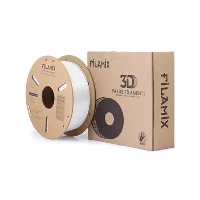 FİLAMİX SİLK PLA BEYAZ FİLAMENT 1.75MM 1KG İPEKSİ PARLAK GÖRÜNÜM
