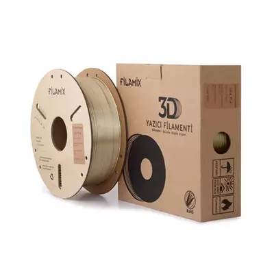 FİLAMİX SİLK PLA BRONZ FİLAMENT 1.75MM 1KG İPEKSİ PARLAK GÖRÜNÜM