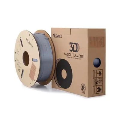 FİLAMİX SİLK PLA GÜMÜŞ FİLAMENT 1.75MM 1KG İPEKSİ PARLAK GÖRÜNÜM
