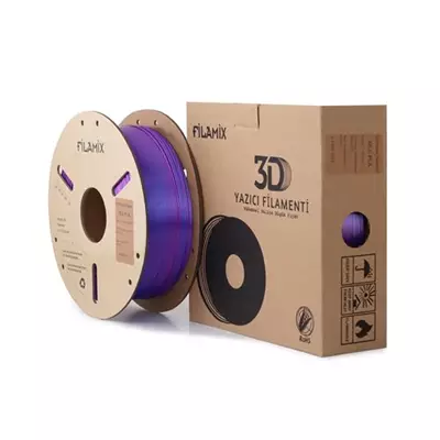 FİLAMİX SİLK PLA MAVİ MOR FİLAMENT 1.75MM 1KG
