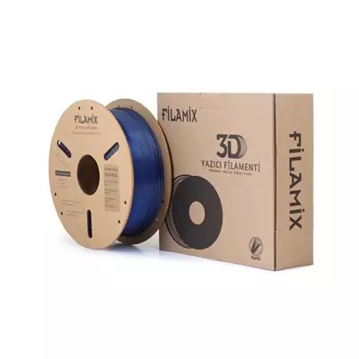 FİLAMİX SİLK PLA MAVİ MOR SİYAH FİLAMENT 1.75MM 1KG İPEKSİ PARLAK GÖRÜNÜM