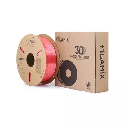 FİLAMİX SİLK PLA MERCAN PEMBESİ FİLAMENT 1.75MM 1KG İPEKSİ PARLAK GÖRÜNÜM