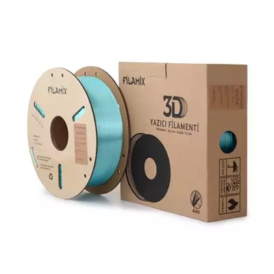 FİLAMİX SİLK PLA NANE YEŞİLİ FİLAMENT 1.75MM 1KG İPEKSİ PARLAK GÖRÜNÜM