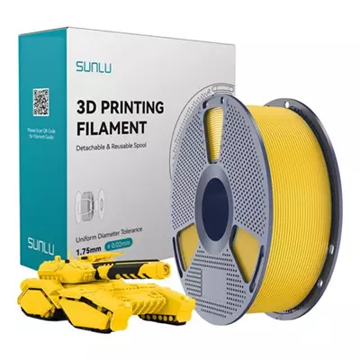 SUNLU PLA CANLI SARI FİLAMENT 1.75MM 1KG